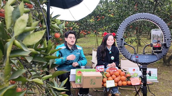直播活动现场。璧山区委宣传部供图